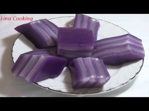 hướng dẫn làm bánh khoai lang - BÁNH DA LỢN KHOAI LANG TÍM -  Steamed Purple sweet potato Layers Cake   || Lina Cooking