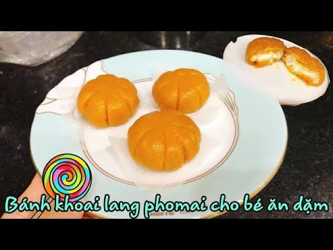 hướng dẫn làm bánh khoai lang - Hướng Dẫn Làm Bánh Khoai Lang Phomai Cho Bé Ăn Dặm - Món Ngon Cho Bé