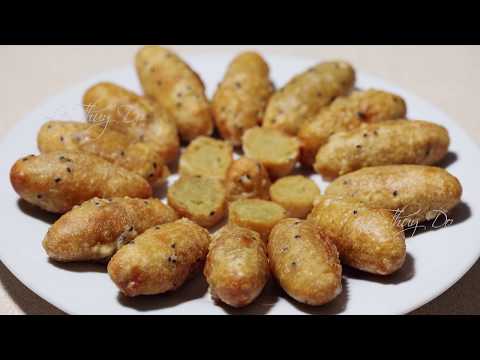 cách nấu khoai lang - Khoai Lang Kén Cách Tự Pha Bột chiên Giòn - Crispy Sweet Potato  Cocoon