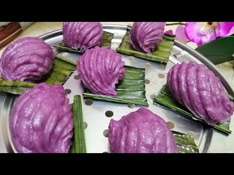 hướng dẫn làm bánh khoai lang - weet potato purple angku kuil /hướng dẫn cách làm bánh khoai lang tím đẹp mắt dễ làm @ÚT THÁP MƯỜI