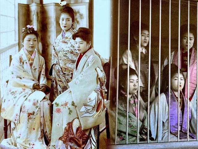 Kỹ nữ được trưng bày trong lồng ở Nhật 100 năm trước và câu chuyện làm đẹp để thoát thân