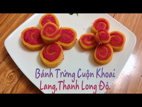 cách nấu khoai lang cho bé ăn dặm - Bánh Khoai Lang Cuộn Cho Bé Ăn Dặm