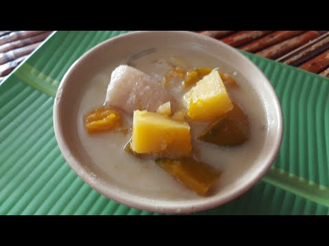 cách nấu khoai lang - Cách nấu CHÈ CHUỐI CHƯNG (Bí - Khoai lang hầm dừa) ngọt ngào hấp dẫn