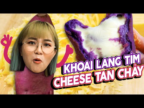 hướng dẫn làm bánh khoai lang - Misthy đu trend TIKTOK làm bánh Khoai Lang Cheese tan chảy. Ăn chơi dễ làm mùa dịch | FOOD CHALLENGE