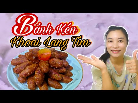 hướng dẫn làm bánh khoai lang - Bánh khoai Lang Tím Chiên | Làm Bánh Với Khoai Lang Tím | BÁNH CANH CUA TV