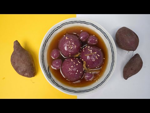 cách nấu khoai lang - [Giải cứu khoai lang] Chè trôi nước khoai lang | Hồng Trinh